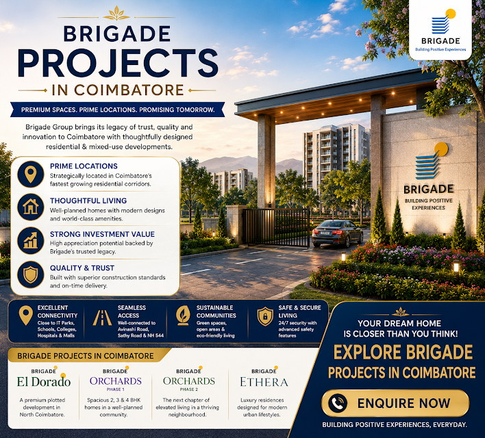 Brigade residential apartments Coimbatore