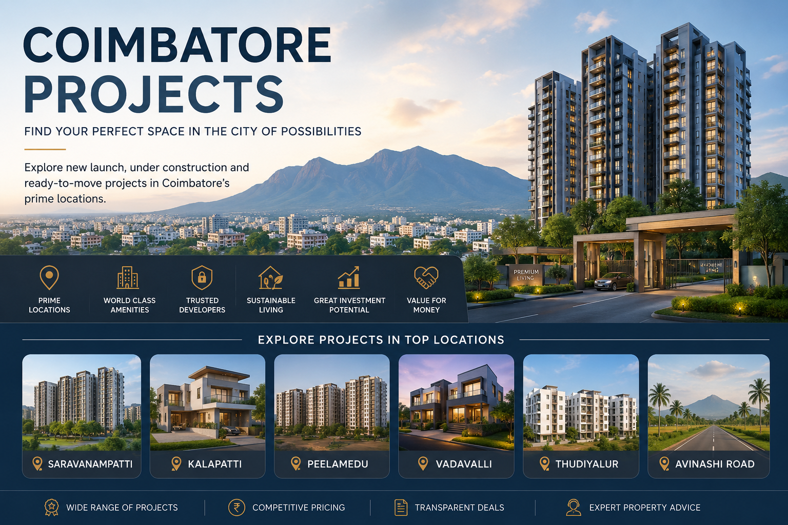 Coimbatore upcoming residential projects skyline